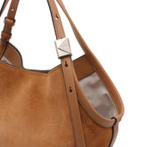 BORSA TOTE TULIP DECO IN SUEDE SMALL