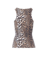 TANK TOP STAMPA ANIMALIER CON LOGO