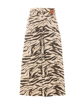 LARI WIDE JEANS IN ZEBRA DENIM