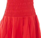 DRESS IN SMOCKED COTTON