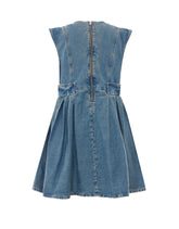 FLOWER DENIM DRESS
