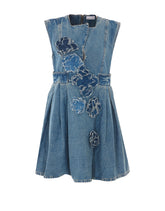 FLOWER DENIM DRESS
