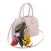 MINI BORSA IN PELLE GOFFRATA