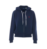 FELPA CON ZIP CON LOGO