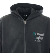 FELPA CON CAPPUCCIO E ZIP PRIVATE MEMBERS