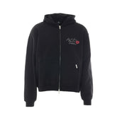 FELPA CON ZIP E CAPPUCCIO LOVE AND KISSES