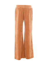 VELVET JOGGER PANTS WITH LOGO