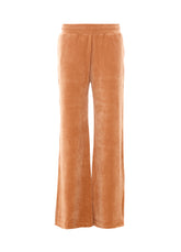 VELVET JOGGER PANTS WITH LOGO
