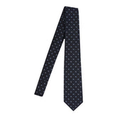 JACQUARD SILK TIE WITH DOUBLE G
