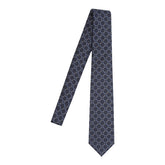 CRAVATTA IN SETA JACQUARD CON MORSETTO