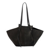 LARGE SUEDE MOCHI SHOULDER BAG