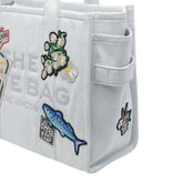 THE LARGE CAMP PATCHWORK DENIM TOTE BAG