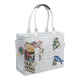 THE LARGE CAMP PATCHWORK DENIM TOTE BAG