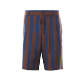 PEQUIN STRIPES SILK BERMUDA