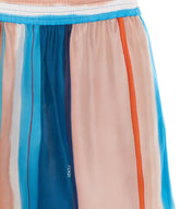 FENDI LOGO SHORTS WITH VENETIAN STRIPES MOTIF