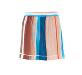 FENDI LOGO SHORTS WITH VENETIAN STRIPES MOTIF