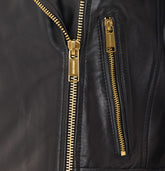 LEATHER BIKER JACKET