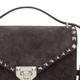 SMALL SUEDE VALENTINO GARAVANI ROCKSTUD CROSSBODY BAG