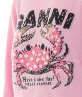 MAGLIA IN LANA CON LOGO E STAMPA GRANCHIO