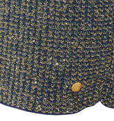 GONNA CORTA IN MAGLIA TWEED SCINTILLANTE