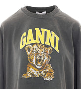 T-SHIRT A MANICA LUNGA CON LOGO E STAMPA FUTURE TIGER