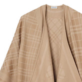 WOOL AND CASHMERE CHECK CAPE