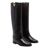 LEATHER V BOOTS