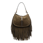 BORSA A SPALLA PONY IN SUEDE SMALL