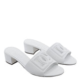 CALFSKIN MULES WITH DG MILLENNIALS LOGO
