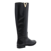 V LEATHER BOOTS