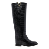 STIVALE IN PELLE CON V
