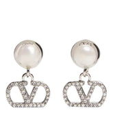 VLOGO SIGNATURE PEARL EARRINGS