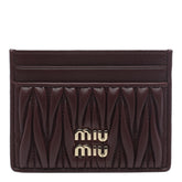 MIU MIU LOGO MATELASSE' CARDS HOLDER