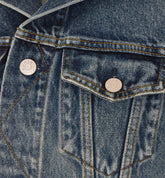 GIACCA CON CAPPUCCIO IN DENIM