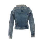 GIACCA CON CAPPUCCIO IN DENIM