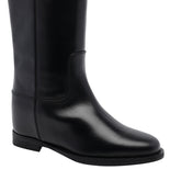 V LEATHER BOOTS
