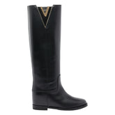 STIVALE IN PELLE CON V