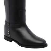 STUDS LEATHER BOOTS