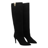 V SUEDE PUMP BOOTS