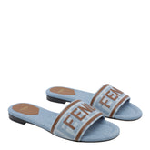 SANDALO FENDI SUNSHINE FF EFFETTO DENIM