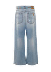 FLANNEL REPAIR BAGGY JEANS