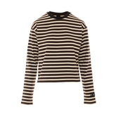 TOP A MANICHE LUNGHE MIRTILLA