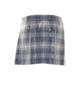 GONGORA MINIGONNA CON MOTIVO CHECK E PAILLETTES