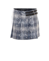 GONGORA MINIGONNA CON MOTIVO CHECK E PAILLETTES