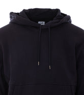 DIAGONAL RAISED FLEECE LENS LOGO HOODIE