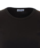 T-SHIRT CON FINITURA CHECK