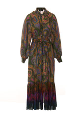 ABITO LUNGO STAMPA PAISLEY