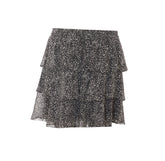 PRINTED GEORGETTE RUFFLE SKIRT