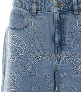 BERMUDA IN DENIM CON RICAMO