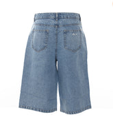 BERMUDA IN DENIM CON RICAMO